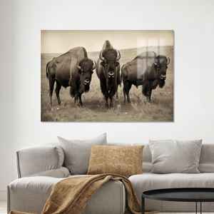 Toile imprimée : Art mural sur le thème des animaux de la ferme - Décoration élégante pour la maison, Verre - Product Image 1