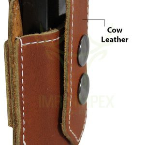 OEM personalizado al por mayor más vendido de cuero genuino de vaca pistola revista bolsa titular portátil táctico Mag funda para uso al aire libre - Product Image 5
