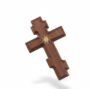 Rosario Religioso de Madera de Estilo Rústico Ecológico de Alta Calidad, Cruz Cristiana Grabada a Mano, para el Hogar, a los Precios Más Bajos - Product Image 4