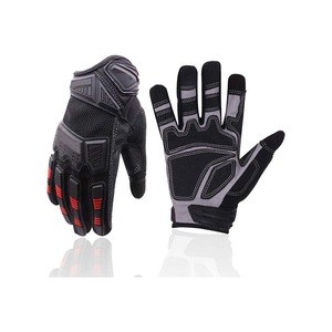 Paume protéger les gants résistants aux chocs en cuir avec des gants de travail résistants durables de vibration avec la protection de coussin de paume - Product Image 1