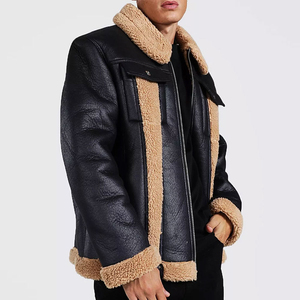 High Quality Most Demanding Outfit Winter Wear Waterproof Windproof Leather <b>Jacket</b> Standard Front Wholesale Rate Pakistan - Product Image 1
