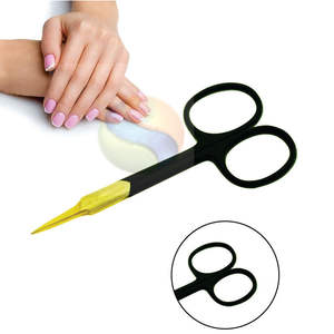 Ciseaux à cuticules de précision, outil de manucure en acier inoxydable, ciseaux à cuticules incurvés EliteEdge |   Ongles professionnels - Product Image 5