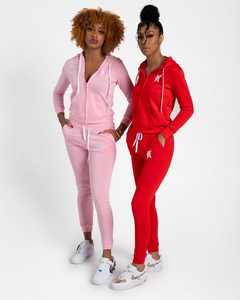 Último Diseño en Conjuntos Deportivos para Mujer, Invierno, Casual, Felpa, con Capucha, Mangas Regulares, Algodón, Gran Venta - Product Image 2