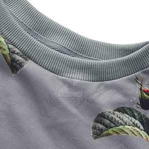 Ropa informal de invierno, Sudadera de cuello redondo de gran tamaño para mujer, logotipo frontal de algodón 100%, precio bajo, nueva moda 2025 - Product Image 5