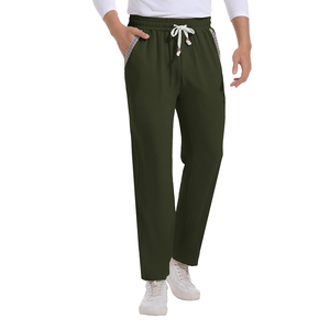 Pantalons décontractés formels pour hommes sur mesure Coupe ajustée Haute élasticité Pantalons de travail Pantalons d'affaires Meilleurs pantalons décontractés en coton pour hommes - Product Image 1