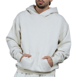 Vente en gros Nouvel arrivage Oem 400 Grammes Sweat à capuche pour homme en coton lourd Logo personnalisé Pull Streetwear Sweat à capuche surdimensionné en coton - Product Image 5