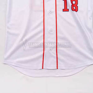 Camiseta de béisbol de poliéster ajustada Camiseta de manga corta unisex Camiseta de béisbol de poliéster ligera - Product Image 6