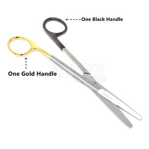 กรรไกรผ่าตัดแบบตรง ยี่ห้อ Mayo ขนาด 5 1/2 นิ้ว ด้ามจับสีทองและดำ ผลิตจากทังสเตนคาร์ไบด์ สำหรับมืออาชีพ - Product Image 6