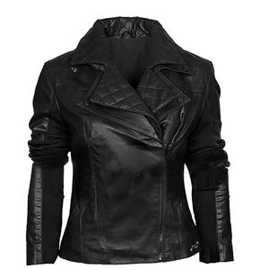 Respirant manches longues col rabattu personnalisé veste en cuir pour femmes Offre Spéciale manches longues printemps et automne vestes - Product Image 5