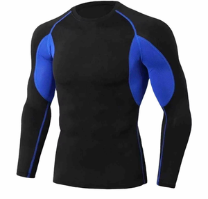 Men's Customized Digital Sublimation <b>Printed</b> Long Sleeves Rash Guard Quick Dry Plain Sportswear - Product Image 2