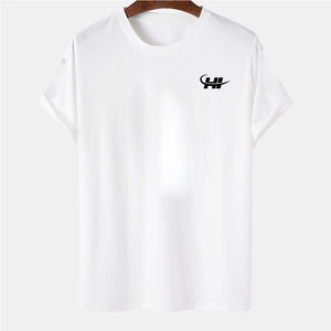 T-shirt à manches courtes pour homme, été, polyester/coton, couleur personnalisée, respirant, séchage rapide, haute qualité - Product Image 1