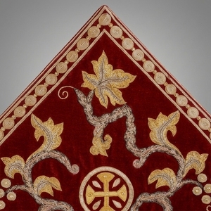 Vestimenta Litúrgica de Terciopelo Granate para Iglesia Ortodoxa, Nabedrennik con Bordado de Lingotes de Oro, Palitsa, Accesorio Litúrgico, Venta al por Mayor - Product Image 6