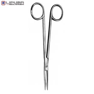 กรรไกรคุณภาพสูง ตรง 14 ซม. ใบมีดสแตนเลสทนทาน ด้ามจับสำหรับเครื่องมือแพทย์ ทันตกรรม และศัลยกรรม - Product Image 4