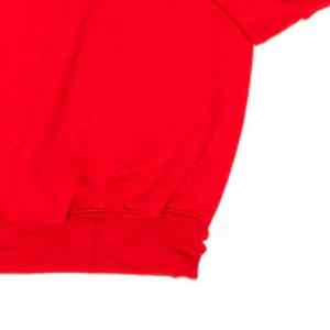 Personalizable Plain Red Pullover Sudadera Cuello redondo Invierno Fleece con Puff Impresión Diseño forrado - Product Image 3