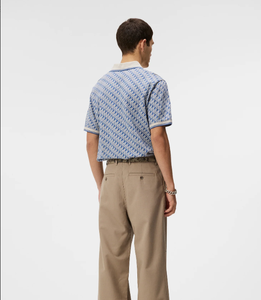 Camisetas Polo de golf de jacquard texturizadas de manga corta de punto de verano para hombre personalizadas - Product Image 3