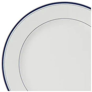 Service de table en céramique de qualité supérieure 14 pièces Blue Strip Design avec 4 assiettes à dîner 4 quarts d'assiettes 2 grands bols 4 petits bols - Product Image 3