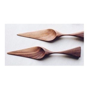 Outils en bois serveur de gâteau-poignée orange mini ensemble de couteaux à gâteau outil de cuisson pour une utilisation à la main et un produit Offre Spéciale - Product Image 3