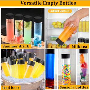 Bouteille ronde en plastique vide PET de qualité alimentaire de 300ml Conteneurs de sel Pot à épices Bouteille de boisson à large bouche Pavico Vietnam Factory - Product Image 4