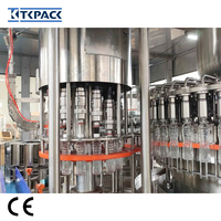 Automatische 40-40-12 sapvulmachine 3-in-1 hoogcapaciteits fruit sap afvulinstallatie spoel-, vul- en afsluitmachine