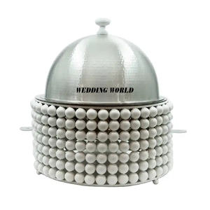 Olla Caliente de Acero Inoxidable, Forma Redonda, Cazuela de Diseño Hecha a Mano, Vajilla Redonda, Calentador de Comida de Metal al por Mayor - Product Image 5