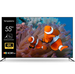 Téléviseur LED intelligent 4K Ultra HD de 55/65/75 pouces avec cadre métallique personnalisé, système d'exploitation Android et haut-parleurs intégrés, NEUF - Product Image 1