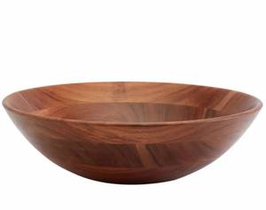 Bol de service en bois d'olivier naturel - Product Image 1