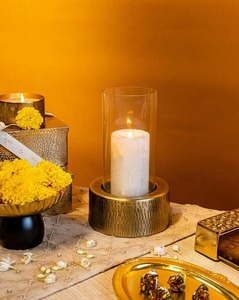 Iron Votives Metal <b>Candle</b> Holder With Glass Jar Christmas Home Decoration Holders High Quality Handmade Fancy <b>Candle</b> <b>Mold</b> - Product Image 1