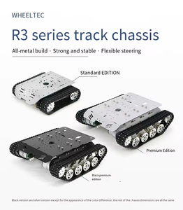R3 Serie Tank Chassis Intelligente Elektrische Auto Rupsvoertuig Intelligente <span class=keywords><strong>Robot</strong></span> Chassis Met Motor Encoder - Product Image 2