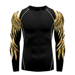 <b>Men's</b> MMA Rash Guard <b>Long</b> Sleeve Boxing Swimwear Printed Sublimation <b>Shorts</b> Jiu Jitsu Kimono De Jiu Jitsu Martial Arts Wear - Product Image 2