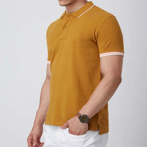 Polo de Punto Personalizado con Logotipo para Hombre, de Manga Corta, Corte Ajustado, Color Sólido, para Verano, Suéter de Punto, para Golf - Product Image 6