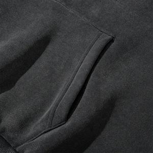 Ensemble sweat-shirt et pantalon de survêtement élégant et personnalisé en coton épais 100 %, avec logo brodé et imprimé numériquement, style sport délavé à l'acide - Product Image 4