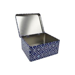 Caja de Hojalata Rectangular Personalizada con Tapa con Bisagras, Caja de Hojalata de Grado Alimenticio para Envasado Multiusos de Dulces y Galletas - Product Image 3