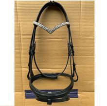 Nueva brida de cuero de caballo inglesa personalizada, brida de último diseño con equipo de brida de cuero de caballo, botas de caballo nuevas - Product Image 4