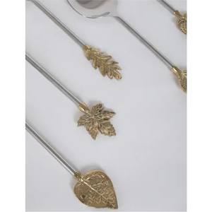 Latest Design Handmade Metal Flatware <b>Set</b> Best <b>Sale</b> Luxury Gold Plated Cutlery <b>Set</b> <b>For</b> Dining Decor Wedding Party Use Flatware - Product Image 5