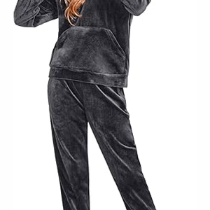 Nouveau 2025 ensembles de survêtements à capuche pour femmes de qualité professionnelle vêtements imprimés lourds avec pantalon caractéristiques de taille plus - Product Image 5