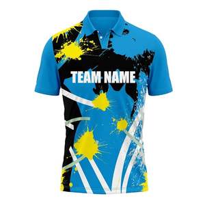 Custom Sublimation <b>Denim</b> Cricket <b>Shirts</b> New Design Jerseys with Unique T-<b>shirt</b> <b>for</b> <b>Men</b> - Product Image 1