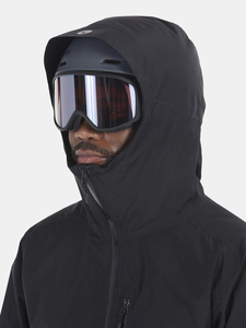 Doudoune à capuche matelassée légère isolée pour hommes toile coupe-vent et imperméable confortable manteau d'hiver chaud - Product Image 5