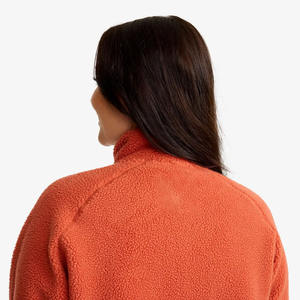 Premium Polar Fleece Custom <b>Zip</b> Up <b>Jumpers</b> Outerwear Fashion Winter Jackets for Women Warm Plain Stand Collar Jacket - Product Image 4