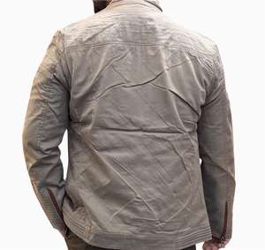 Chaqueta de Motociclista Informal para Hombre Bearfit, Otoño, 100% Algodón, Corte Ajustado, Ecológica, Resistente al Viento, Transpirable, con Cremallera, Servicio OEM - Product Image 2