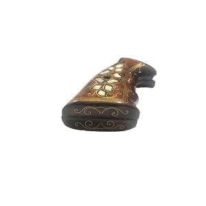 Smith Wesson compatibile K, L, N modello telaio madreperla intarsio in legno impugnatura Mod16 - Product Image 2