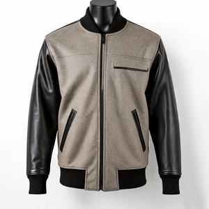 Chaqueta Bomber Varsity de Alta Calidad, Diseño de Lujo para Hombre, Personalizable, con Parches de Lana/Poliéster y Cuero PU - Product Image 4