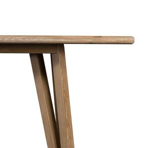 Hot Sailing Hairpin Style Wooden <b>Legs</b> Rectangular Shape Turned Edge Teak <b>Wood</b> Natural Finish Dining Table For Kitchen Restaurant - Product Image 5
