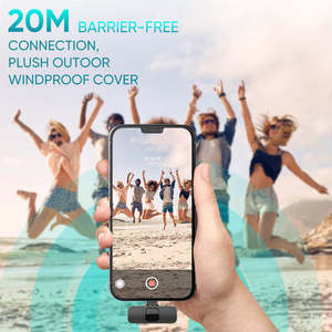 Microfono Lavalier Wireless omnidirezionale Plug-and-Play universale per dispositivi iPhone iPad apparecchiature Live Streaming per Studio - Product Image 3