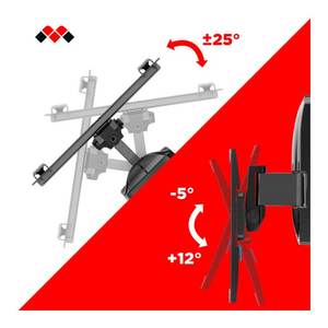 Support mural pour écran TV SLIMSTYLE PLUS 200ST noir, capacité 30 kg, VESA 200 x 200, 480964 - Product Image 2