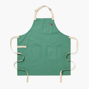 Gran oferta delantal de cocina con cuello colgante de algodón sin mangas con botón ajustable delantal de algodón para limpieza - Product Image 6
