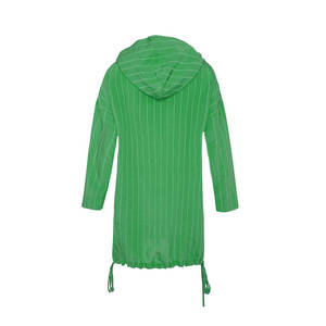 Lightweight <b>Green</b> Tunic with <b>Lace</b>-Up Hem Detail - Product Image 3