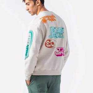 Sweat à capuche en molleton de coton épais pour homme, coupe oversize, personnalisable, style décontracté, pour l'hiver, imprimé - Product Image 4