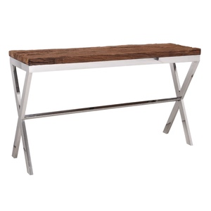 Tables console SS en bois recyclé multicolore utilisées comme décoration intérieure et produit utilitaire disponibles en plusieurs finitions et tailles en métal - Product Image 5