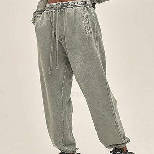 Pantalones de chándal informales de lavado ácido para hombre, material duradero transpirable ligero, diseño único, gran oferta, patrón recto - Product Image 3