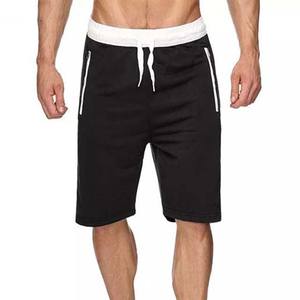 กางเกงขาสั้นผู้ชายผ้าคอตตอนยืดได้ผ้าคอตตอนคอมบ์น้ำหนัก220กรัมสำหรับเล่นกีฬาและออกกำลังกาย - Product Image 1